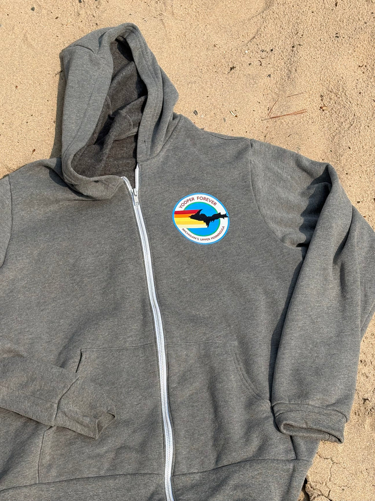 Unisex Long Sleeve Yooper Forever Zip Hoody