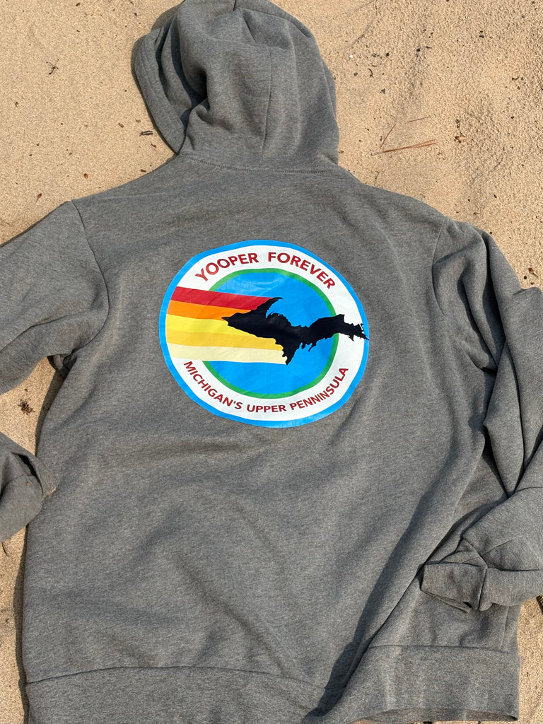 Unisex Long Sleeve Yooper Forever Zip Hoody