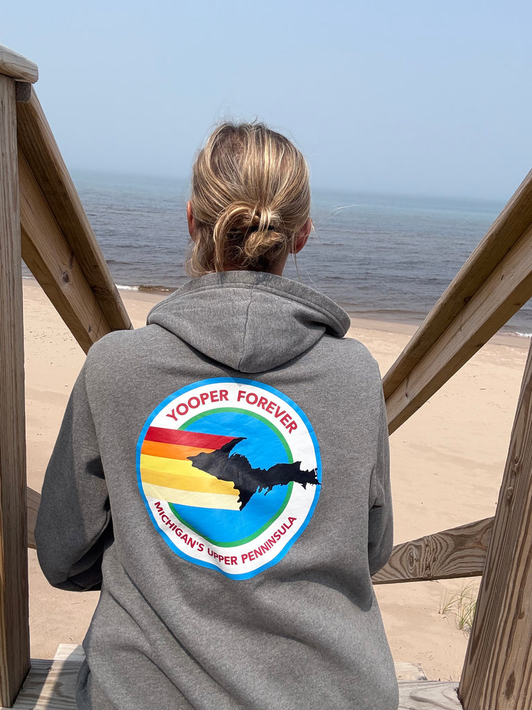 Unisex Long Sleeve Yooper Forever Zip Hoody