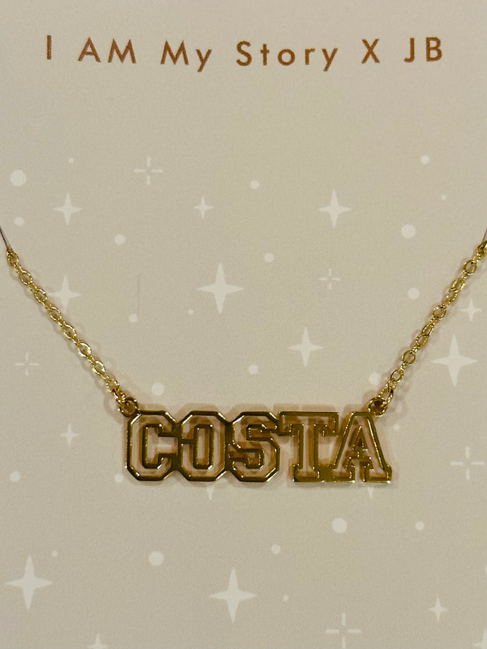 Mira Costa Gold Chant Necklace
