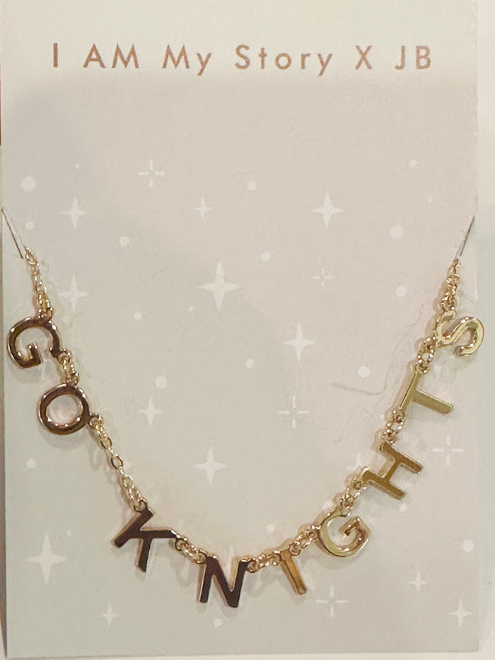 Go Knights Gold Chant Necklace