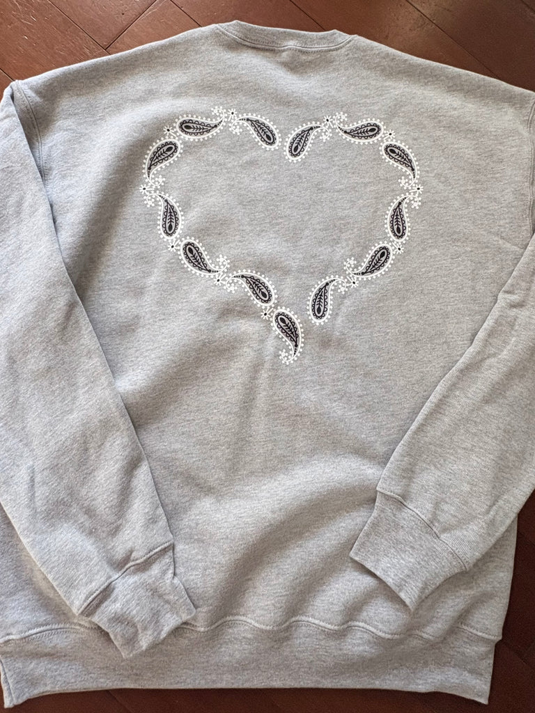 Long Sleeve Bandana Love Sweatshirt