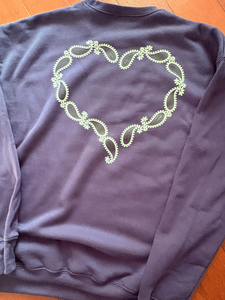 Long Sleeve Bandana Love Sweatshirt