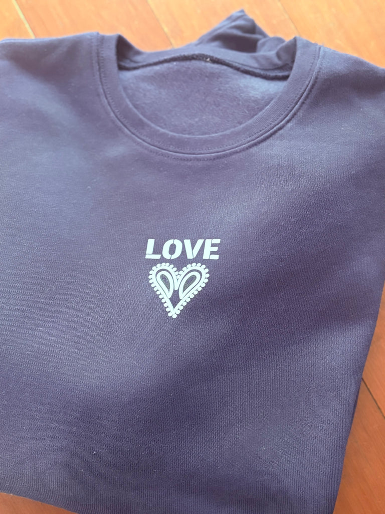 Long Sleeve Bandana Love Sweatshirt