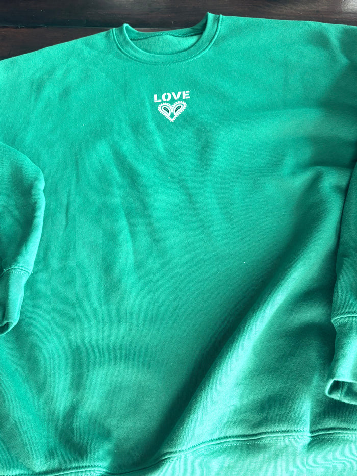 Long Sleeve Bandana Love Sweatshirt