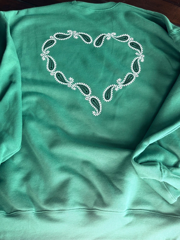 Long Sleeve Bandana Love Sweatshirt