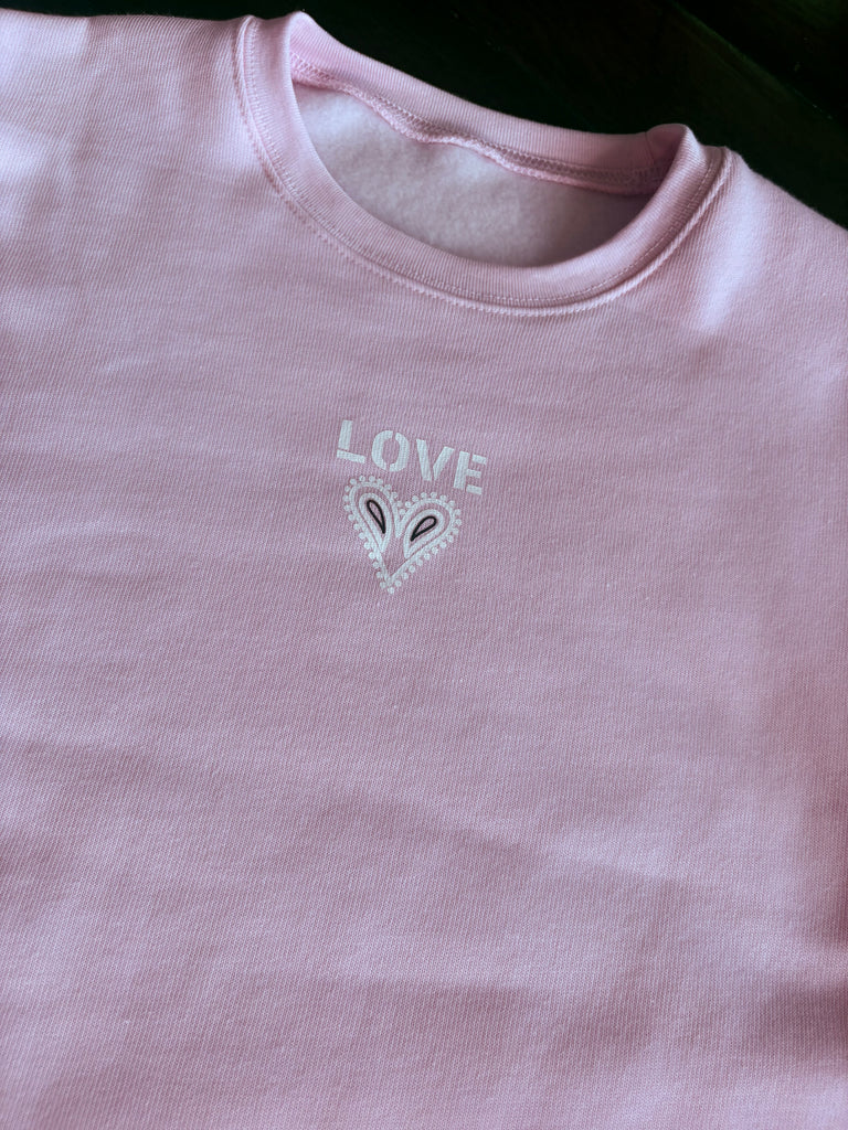 Long Sleeve Bandana Love Sweatshirt