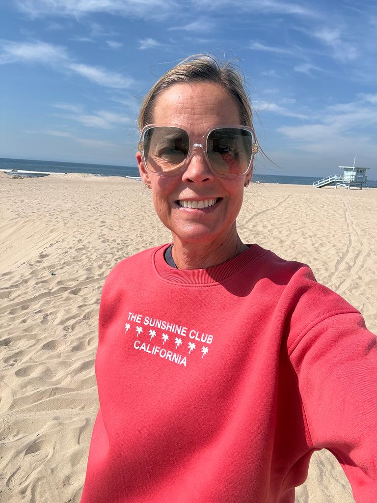 Sunshine Club long Sleeve Women's Classic fit Fleece Crew