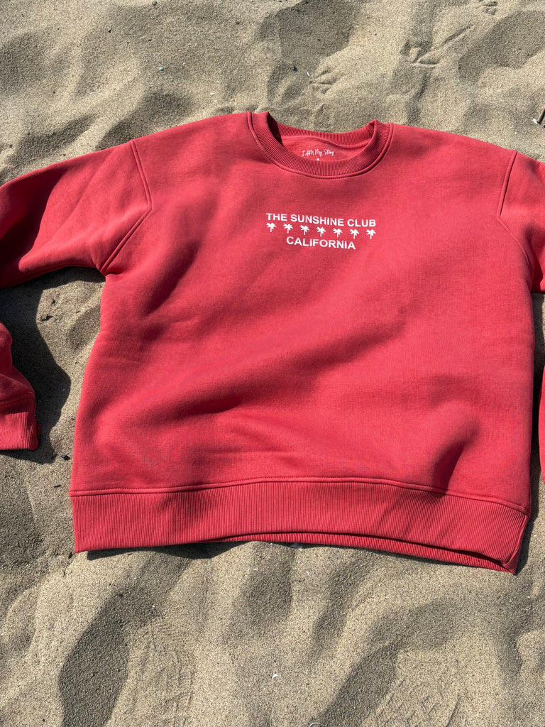 Sunshine Club long Sleeve Women's Classic fit Fleece Crew