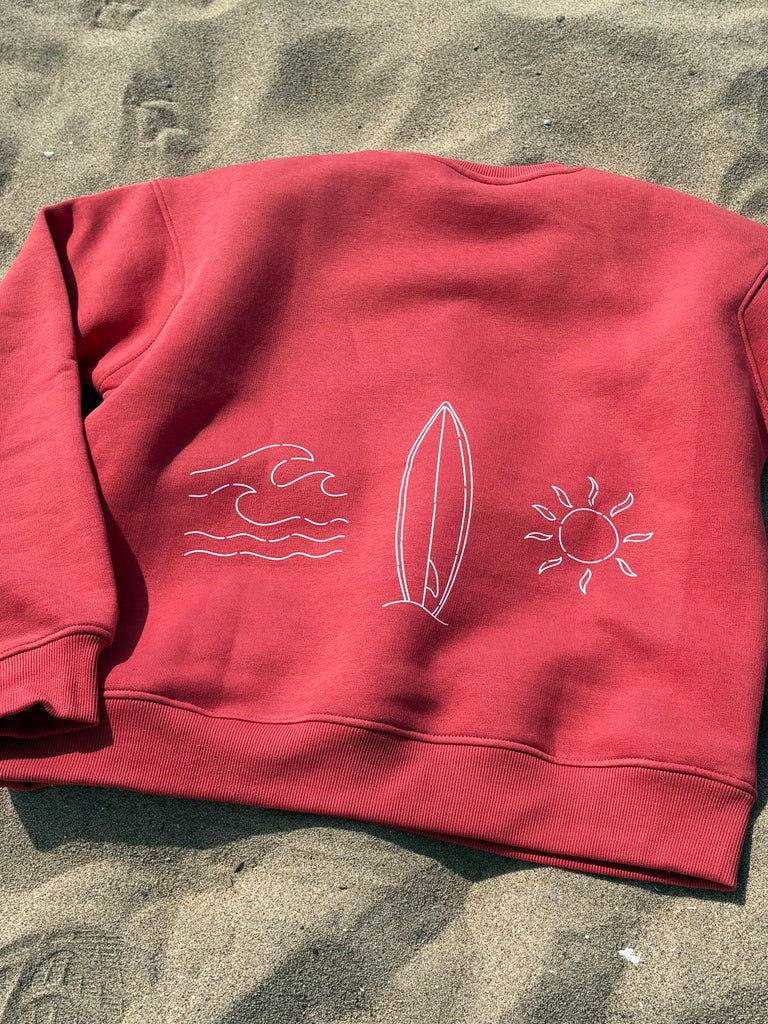 Sunshine Club long Sleeve Women's Classic fit Fleece Crew