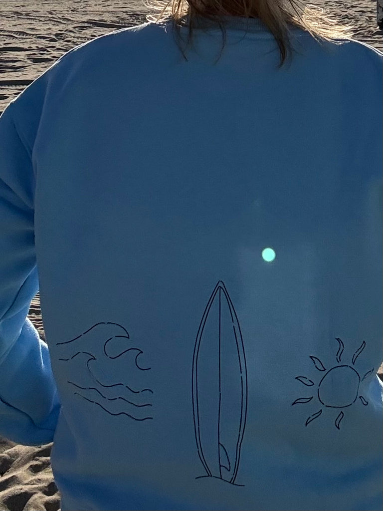 Sunshine Club Long Sleeve Women's Fleece Crew