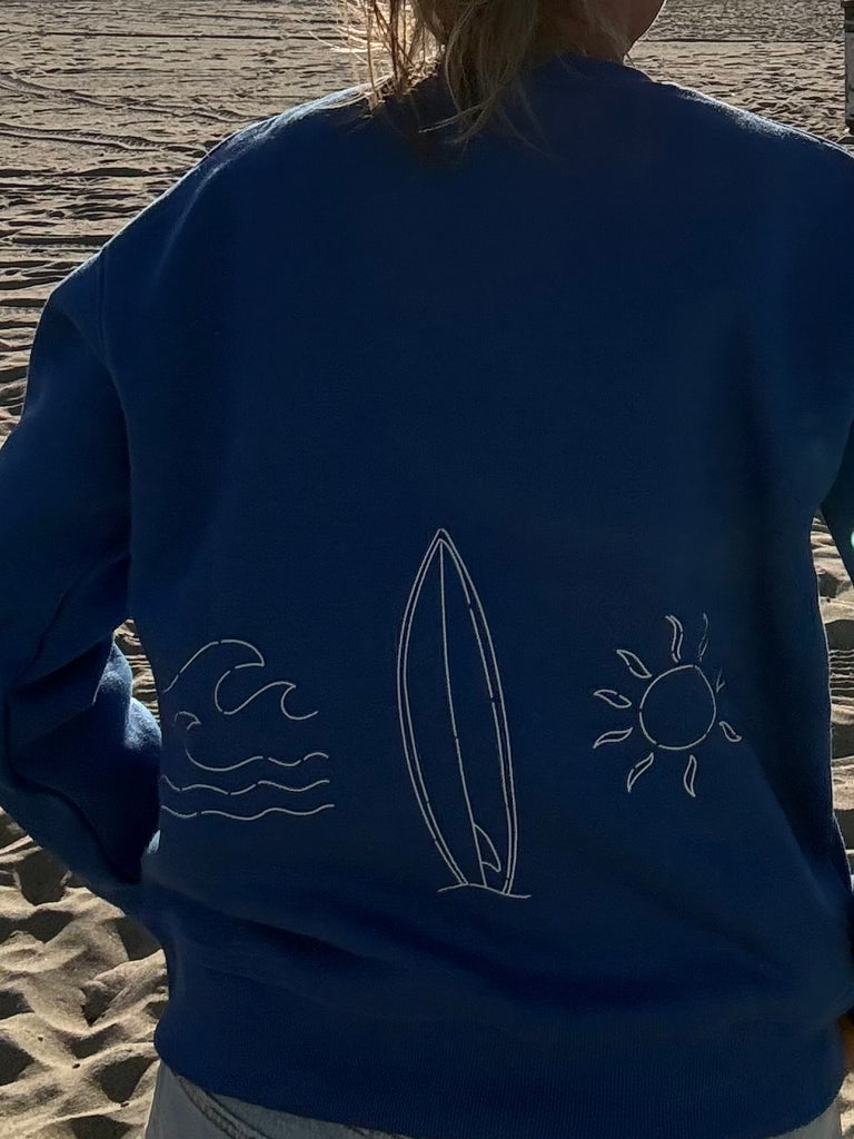 Sunshine Club Long Sleeve Women's Fleece Crew