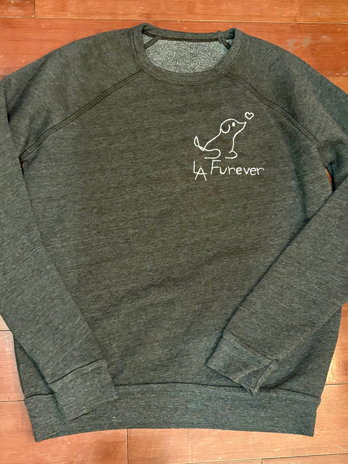 LA FURever Long Sleeve HAND EMBROIDERED WOMENS FLEECE