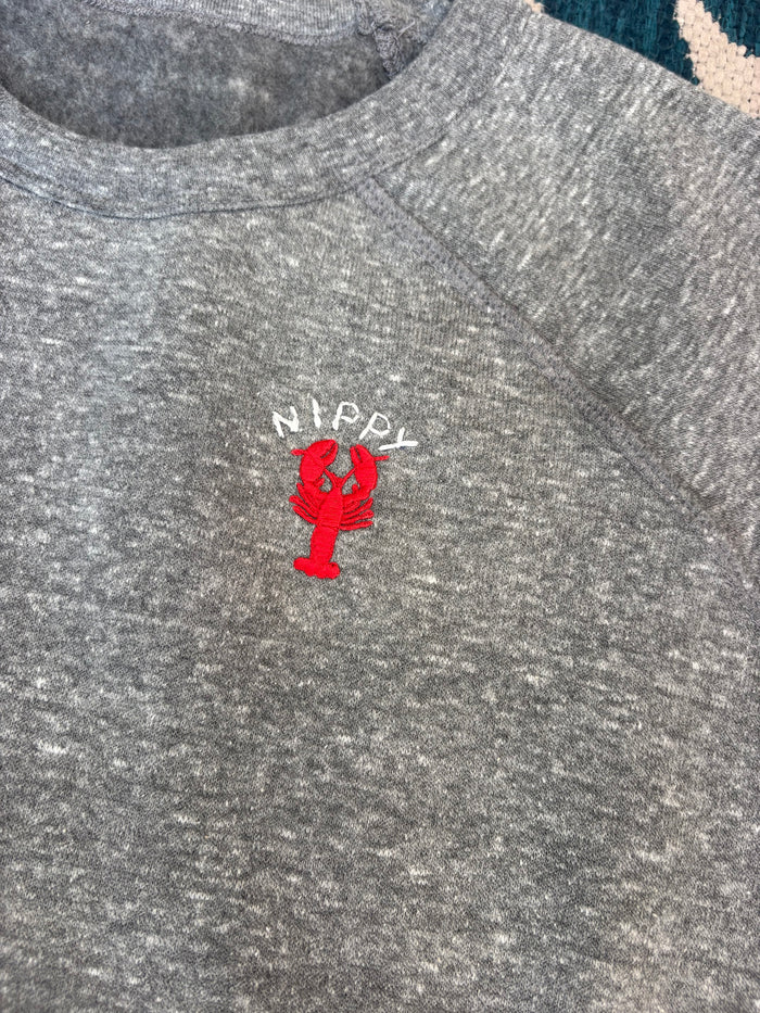Hand Embroidered Nippy Long Sleeve Sweatshirt
