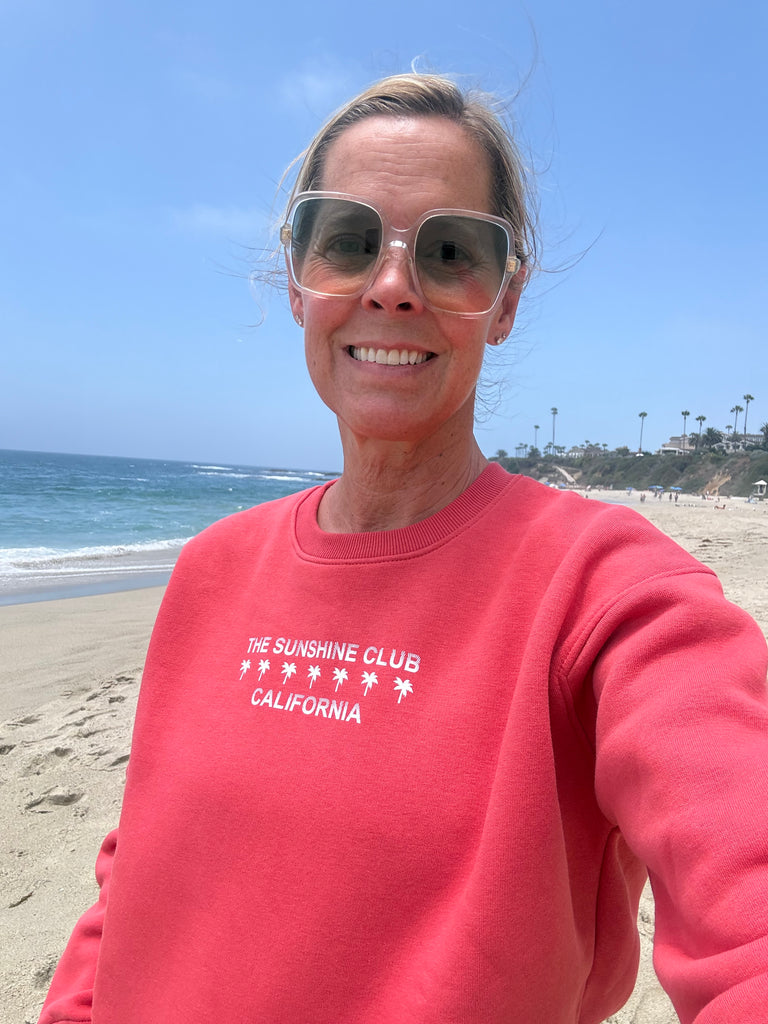 Sunshine Club long Sleeve Women's Classic fit Fleece Crew
