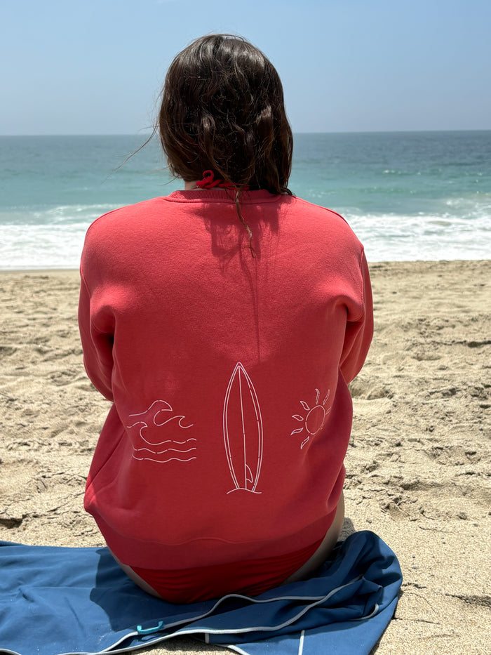Sunshine Club long Sleeve Women's Classic fit Fleece Crew