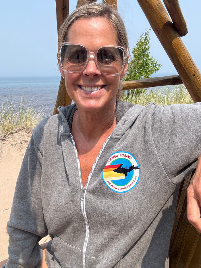 Unisex Long Sleeve Yooper Forever Zip Hoody