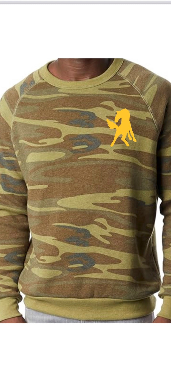 Mustang Camo Zip Hooded Sweatshirt