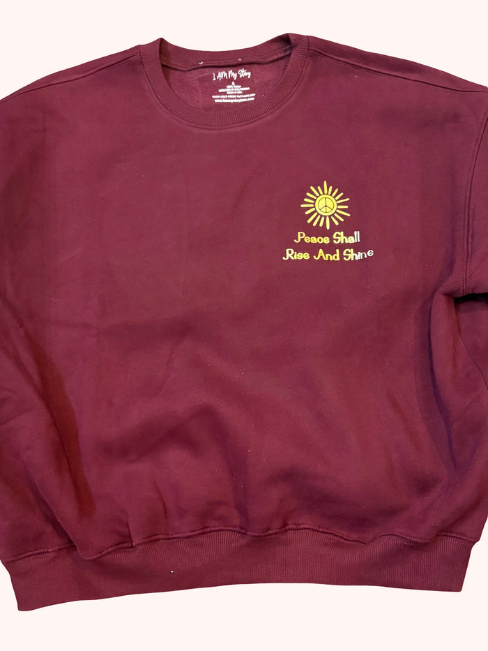 Women's Peace Shall Rise and Shine Sweatshirt