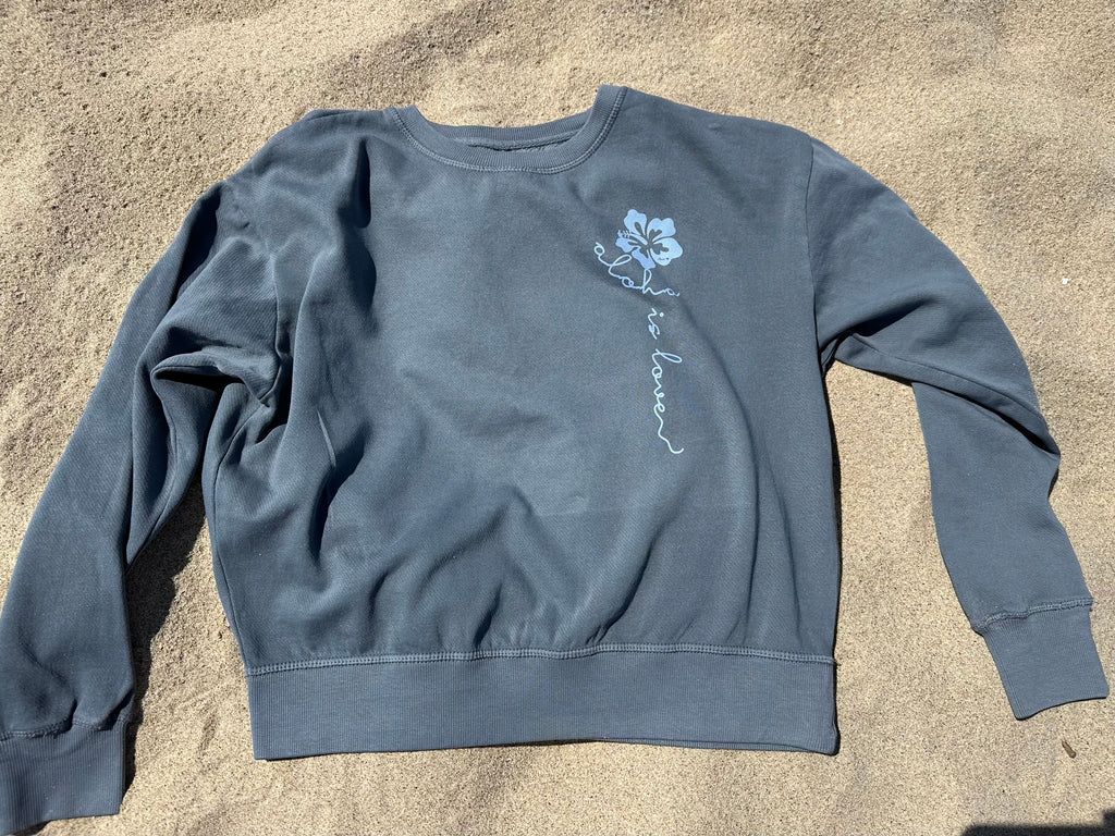 Maui Give Back Long Sleeve Light Weight Fleece Sweatshirt