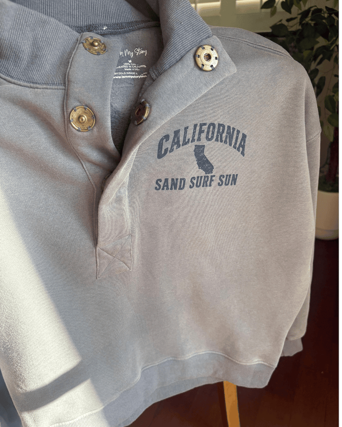 Women's Big Snap Fleece Sweatshirt