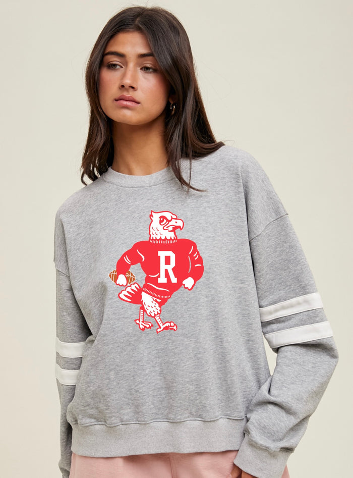 Seahawk Varsity Grey Crew Sweatshirt