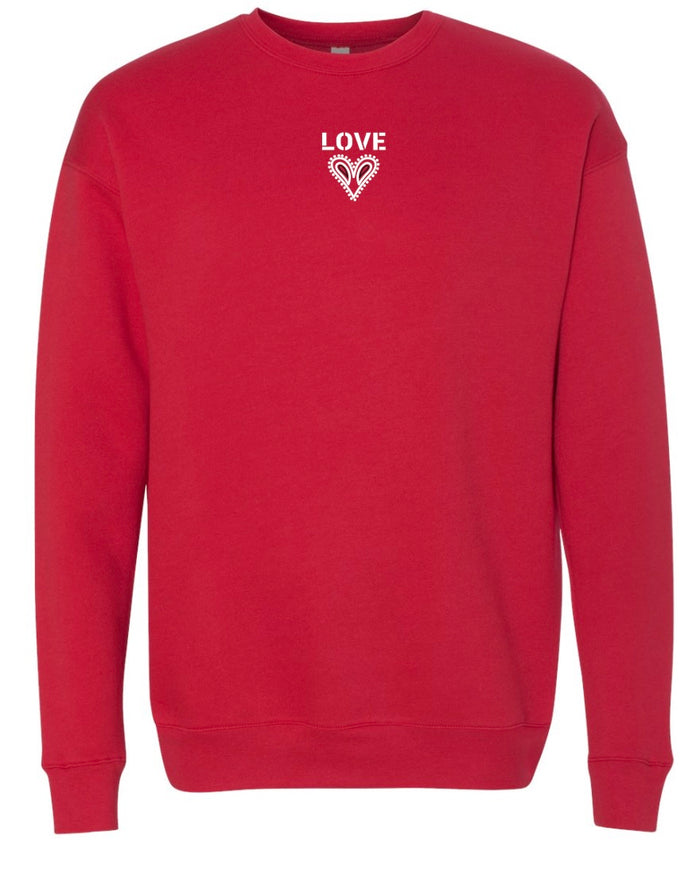 Long Sleeve Bandana Love Sweatshirt