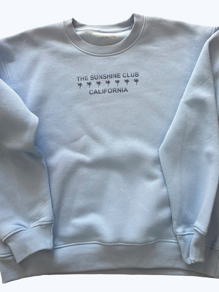 Sunshine Club Long Sleeve Women's Fleece Crew