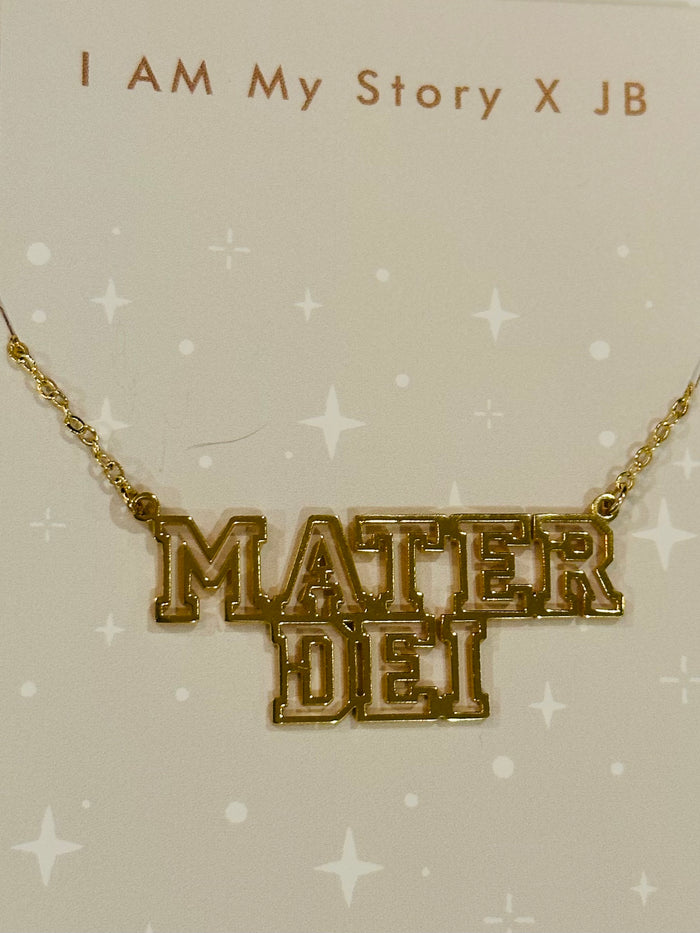 Mater Dei Gold Chant Necklace
