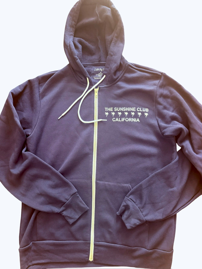 Sunshine Club Long Sleeve Zip Hoody