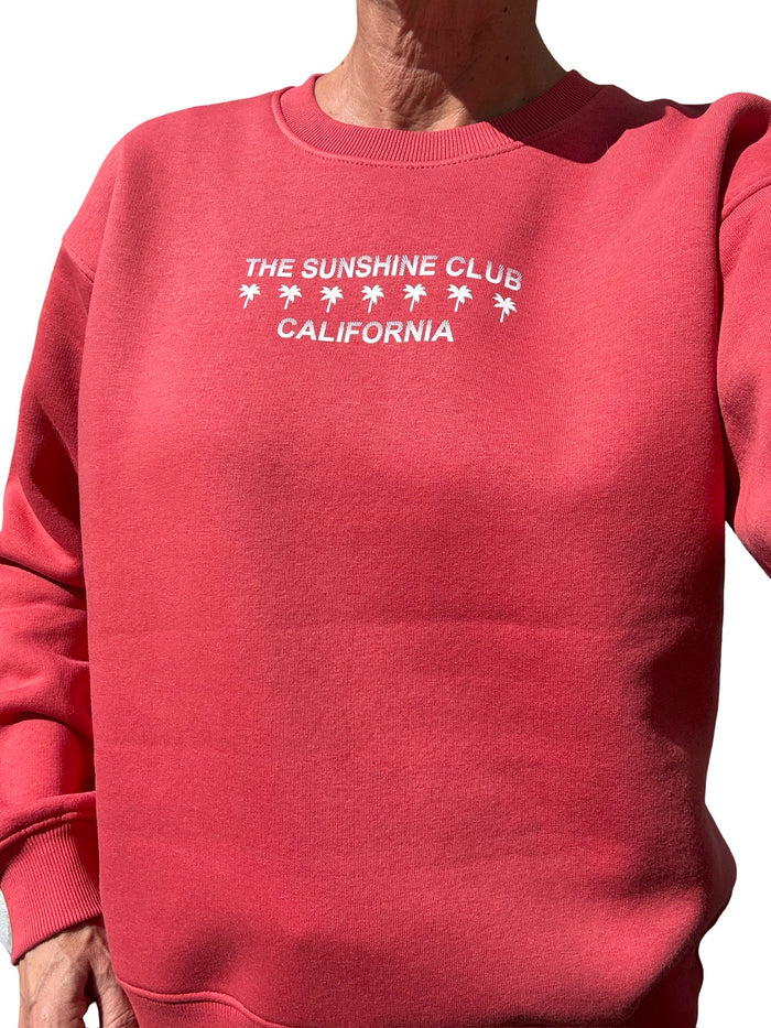 Sunshine Club long Sleeve Women's Classic fit Fleece Crew