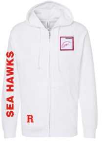 Redondo Sea Hawks Patch Unisex ZIP Hooded Fleece Sweatshirt