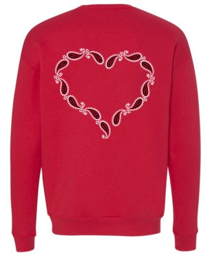 Long Sleeve Bandana Love Sweatshirt