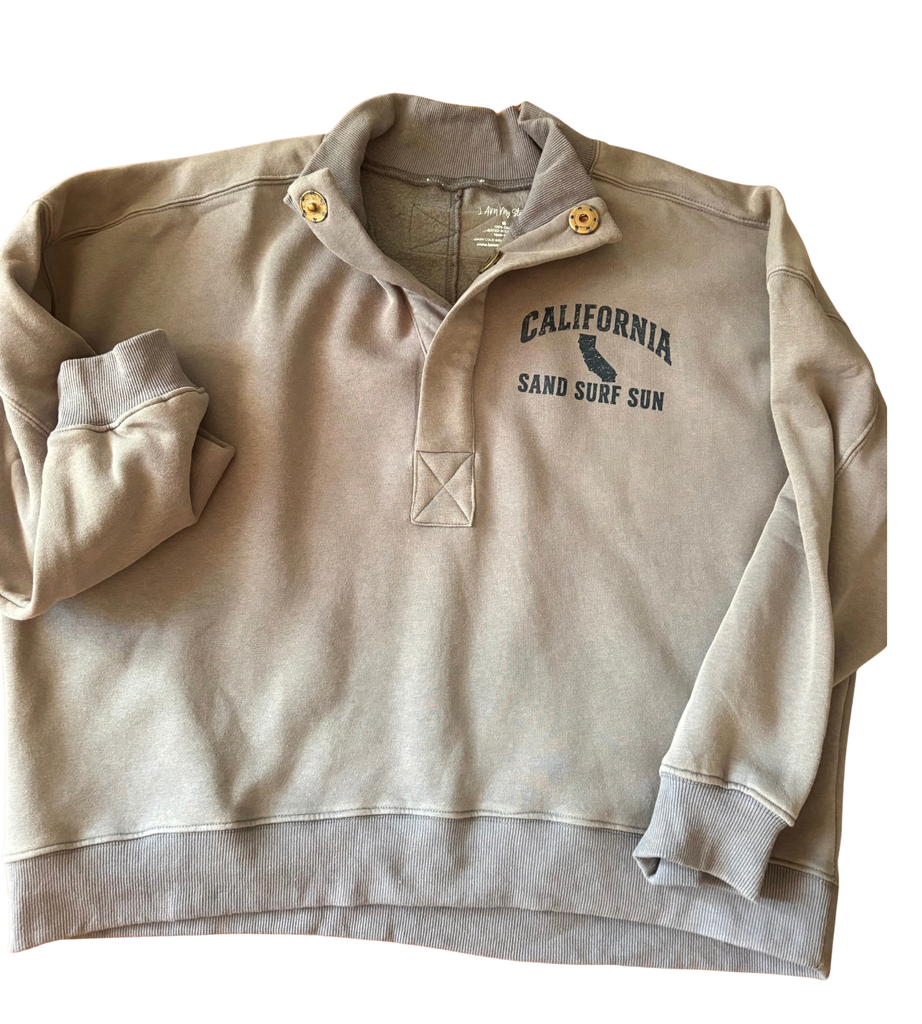 Women's Big Snap Fleece Sweatshirt