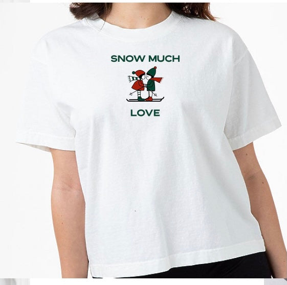 Women's Snow Much Fun Skier Short Sleeve T